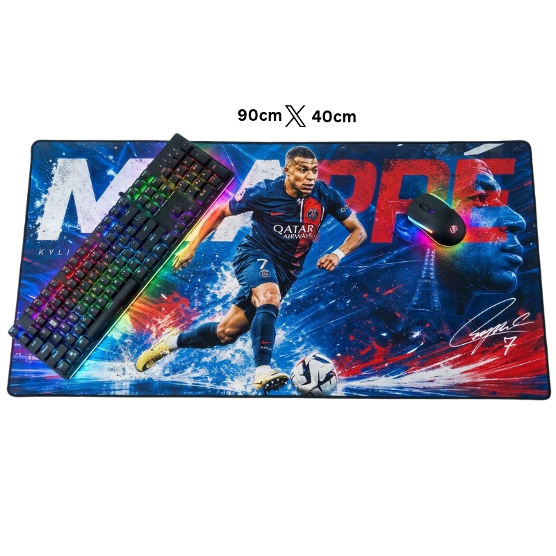 mousepad paris saint germain 7 Classic Mbappe with 90*40 cm High Quality