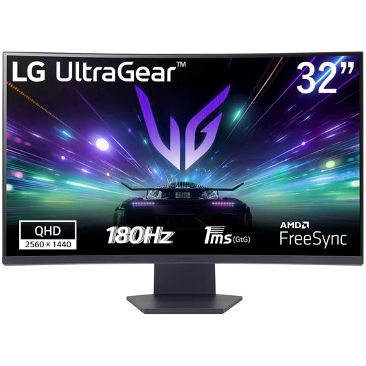 LG UltraGear 32GS60QC 32" Curved 1000R 2K QHD 180Hz - Black
