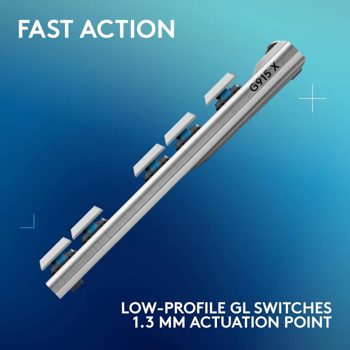 Logitech G915 X LIGHTSPEED TKL Wireless Gaming Keyboard – White