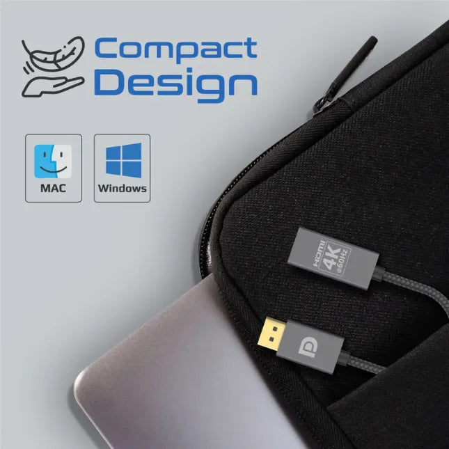 Promate MEDIALINK-DP, DisplayPort to Output Interface HDMI Adapter 4K@60Hz
