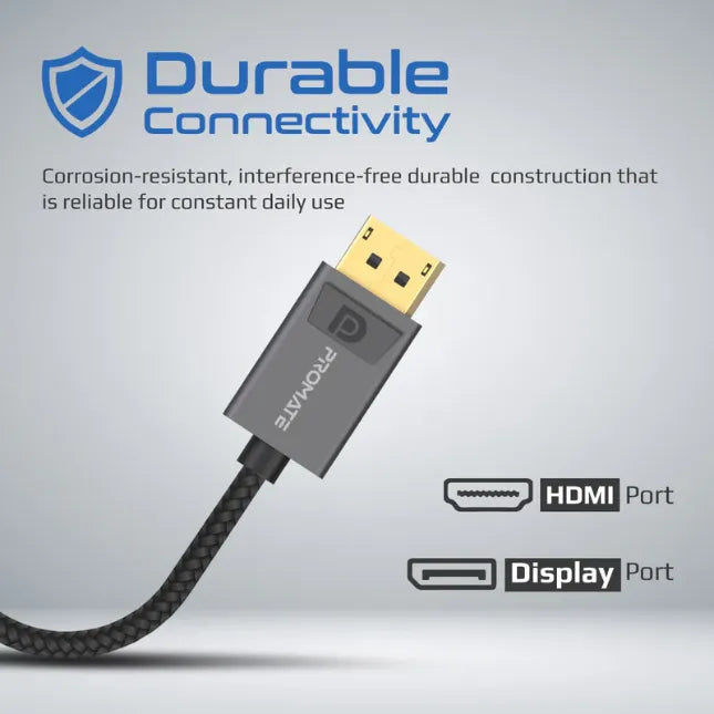 Promate MEDIALINK-DP, DisplayPort to Output Interface HDMI Adapter 4K@60Hz