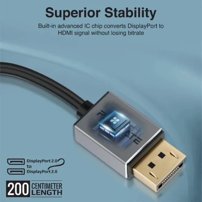 Promate DPLINK-16K, Display Port Cable High Definition Display Port 2.0 Cable