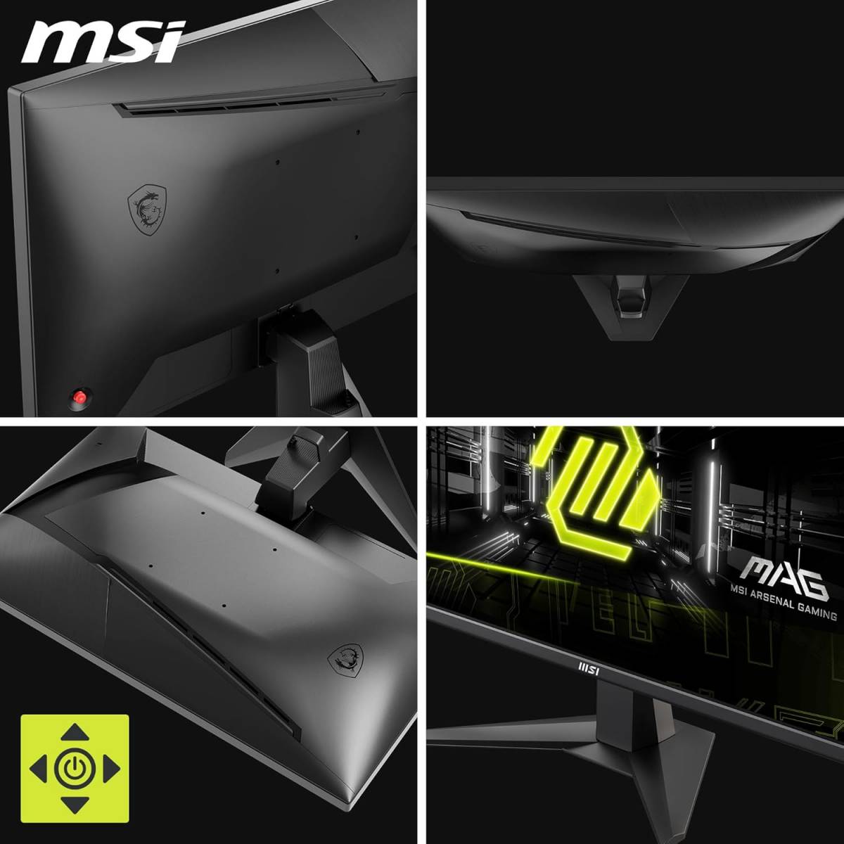 Gaming Monitor MSI MAG 255F E20 24.5 FHD AMD FreeSync Premium Black