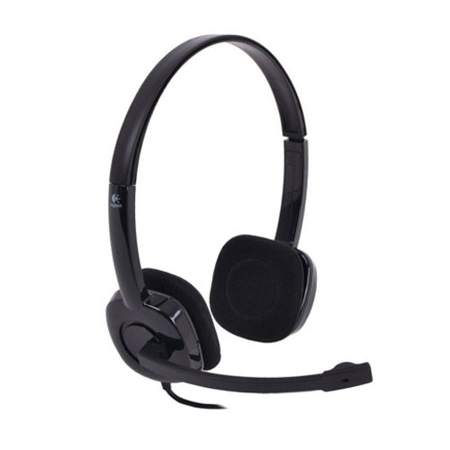 Logitech H151 Stereo Headset w/ Mic 3.5mm Audio Jack- Black