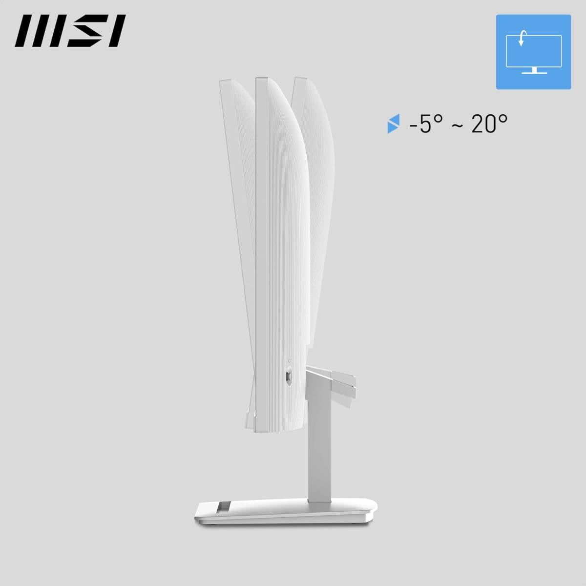 MSI PRO MP273W E14A 27" FHD Computer Monitor 1920x1080 IPS 144Hz- White