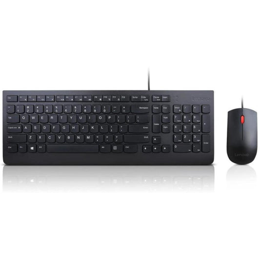 Lenovo 300 Wired Keyboard and Mouse Combo (GX30M39607)-Black