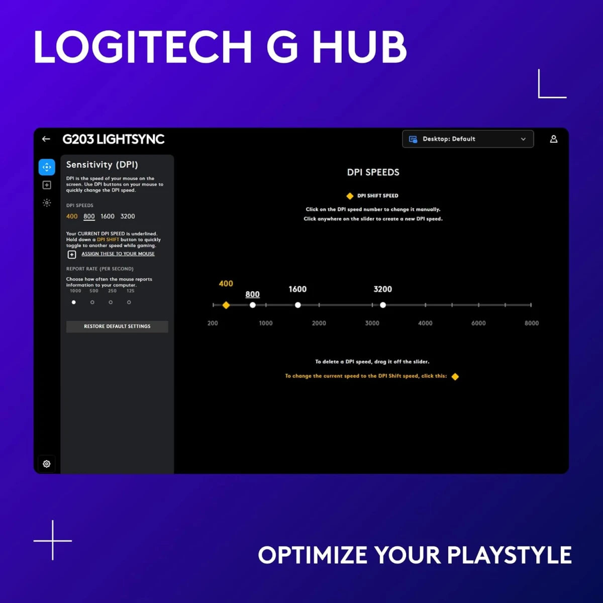 Logitech G203 LIGHTSYNC RGB Wired Gaming Mouse – 8,000 DPI- Black Logitech G203 LIGHTSYNC RGB Wired Gaming Mouse – 8,000 DPI- Black
