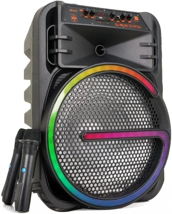 Bluetooth Speaker KTS-2170  15-inch with RGB Lighting Dual Microphones Wireless Speaker