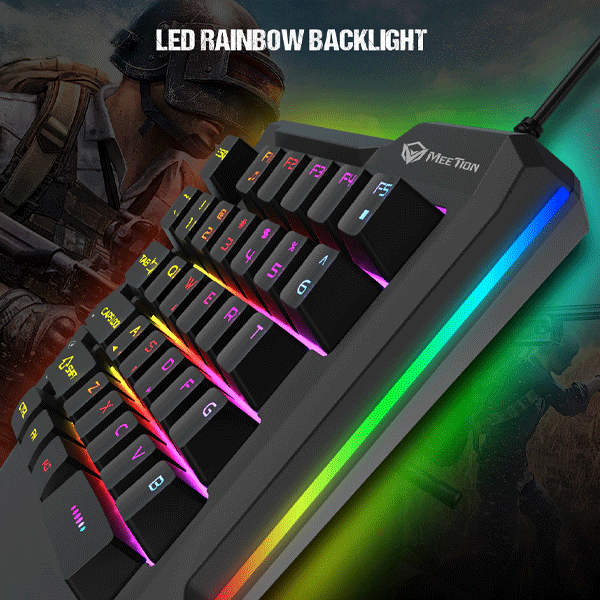 Meetion MT-KB015 Left One-Handed Gaming Keyboard, backlight, Classic original design