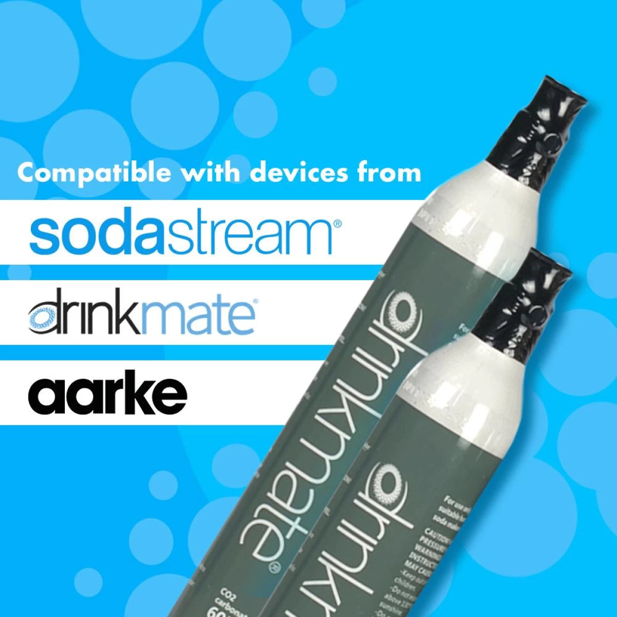 DrinkMate CO2 Carbonated Refill Cylinder 60L , 1 Pack