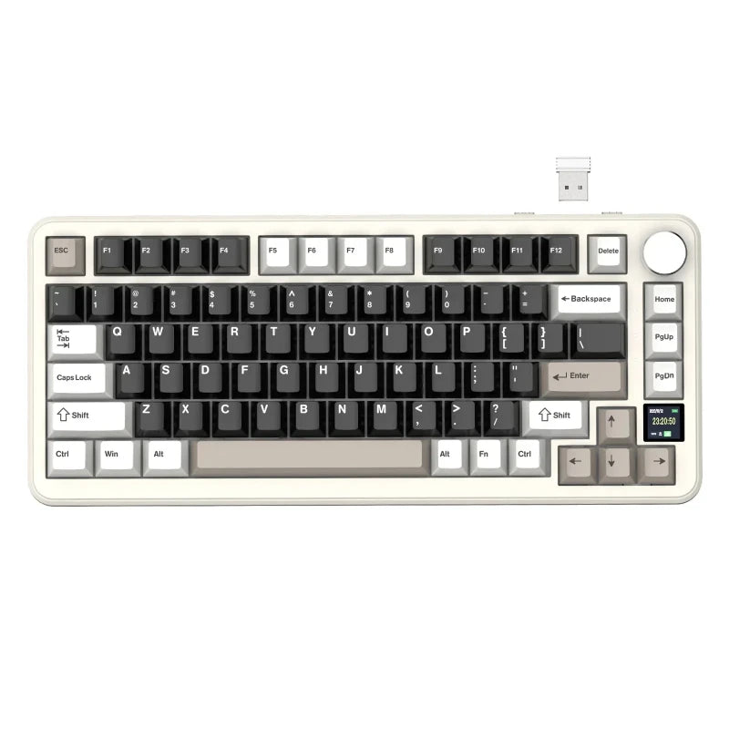 Attack Shark X85 Pro mechanical gaming keyboard smart color display,CNC control
