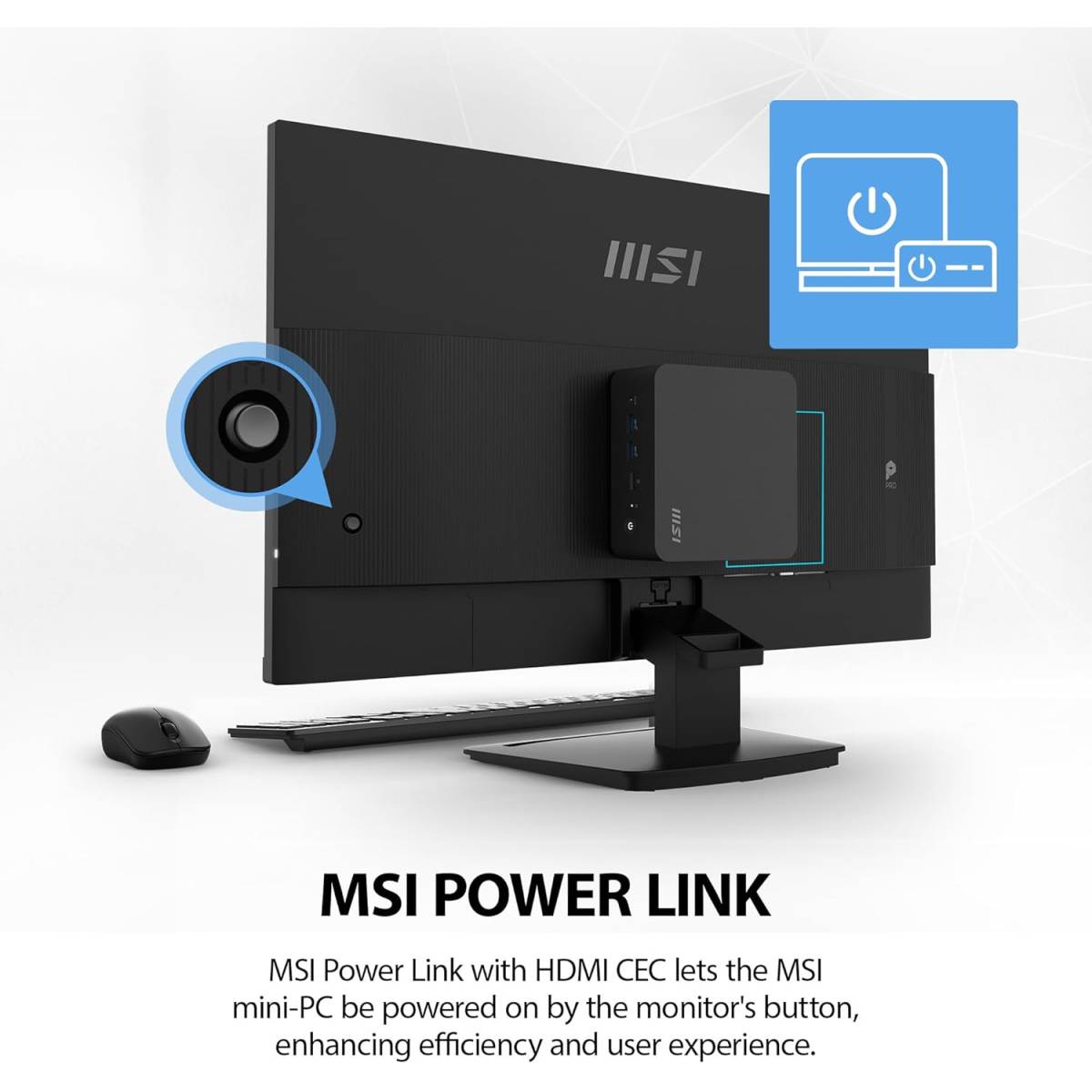 MSI PRO MP273 E14A 27" FHD Computer Monitor, IPS, 144Hz, Adjustable, Black