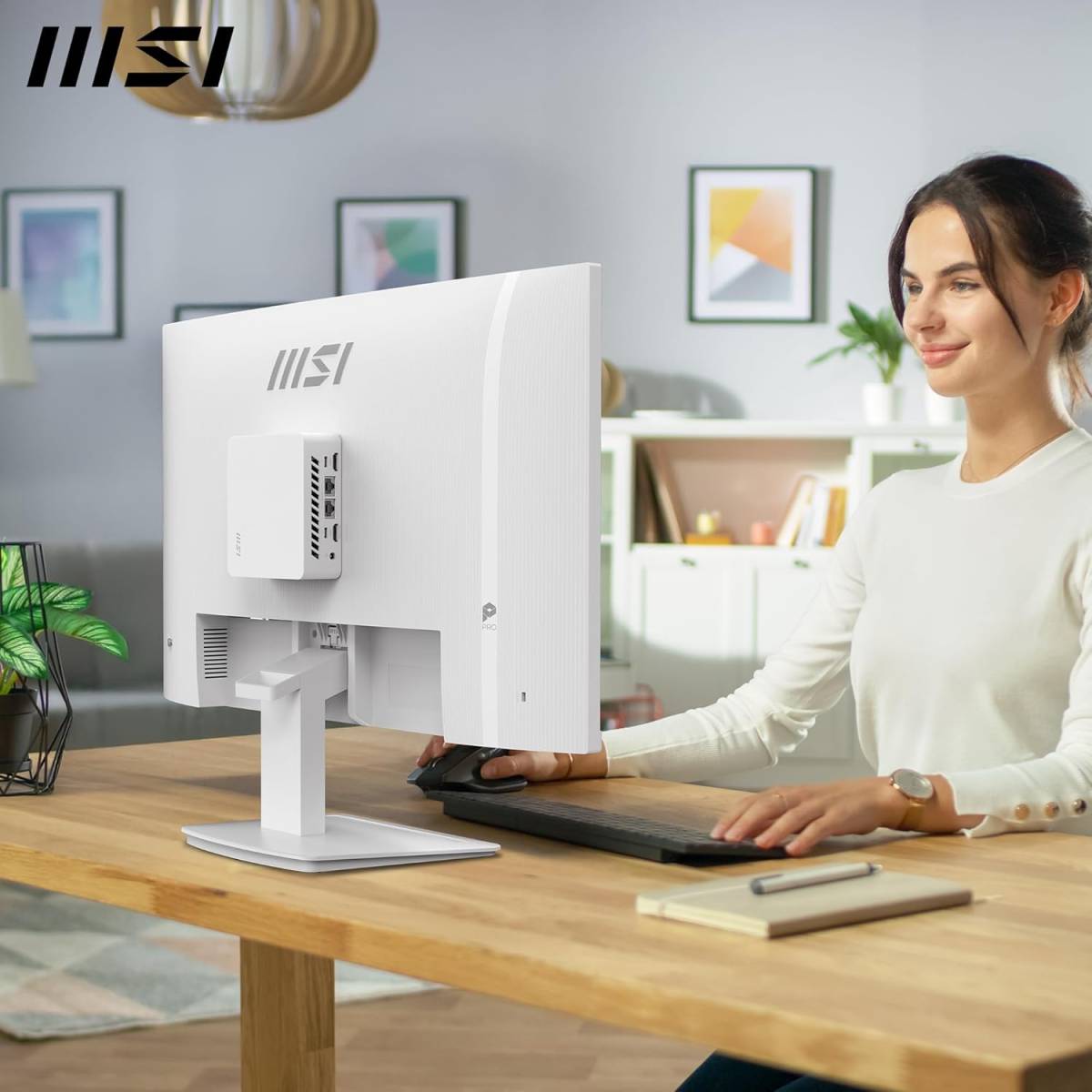 MSI PRO MP273W E14A 27" FHD Computer Monitor 1920x1080 IPS 144Hz- White