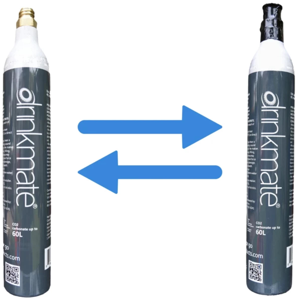DrinkMate CO2 Carbonated EX-Change Cylinder 60L , 1 Pack
