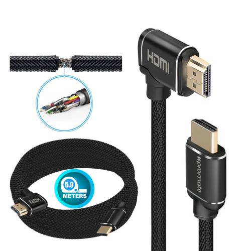 Promate ProLink4K1-3 Meter Right Angle HDMI Audio Video Cable 4K UltraHD