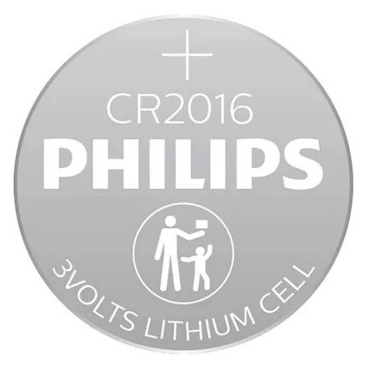 Philips Lithium Cell Button Batteries CR2016 - Pack of 5 Lithium