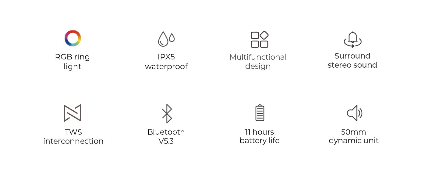 HAVIT Wireless Speaker SK885BT Colorful RGB Light Waterproof 8w Battery: 3.7V/1800mAh HAVIT Wireless Speaker SK885BT Colorful RGB Light Waterproof 8w Battery: 3.7V/1800mAh