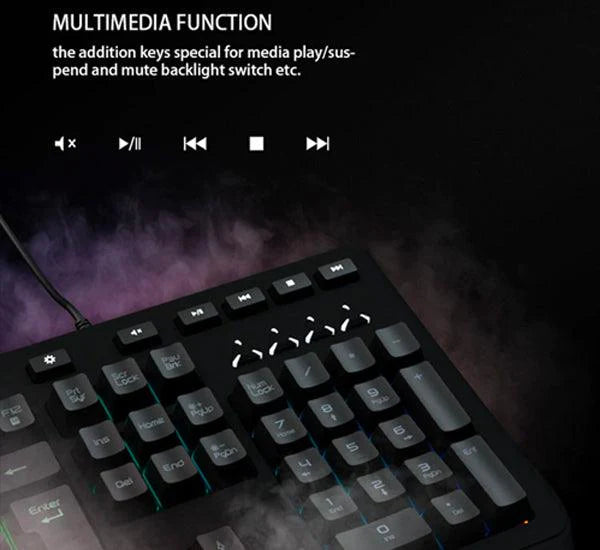 Meetion MT-K9420 Gaming Keyboard, Custom Macro Pro Membrane, RGB Backlit