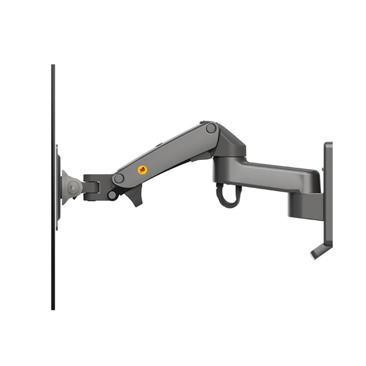 NB North Bayou F150 17"-35" Gas Spring Full Motion Wall Monitor Single