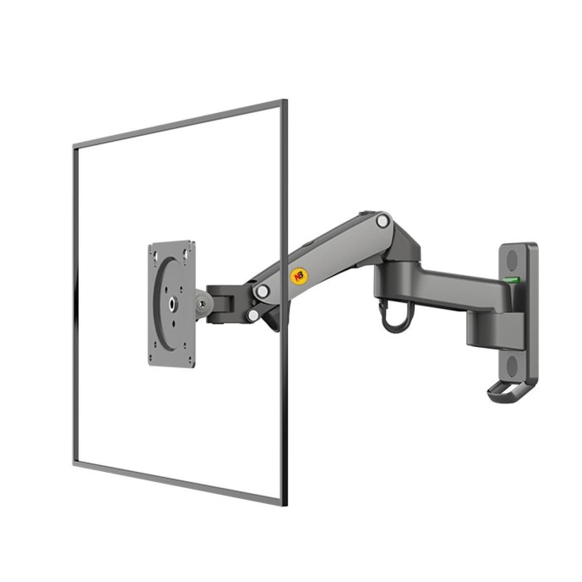 NB North Bayou F150 17"-35" Gas Spring Full Motion Wall Monitor Single