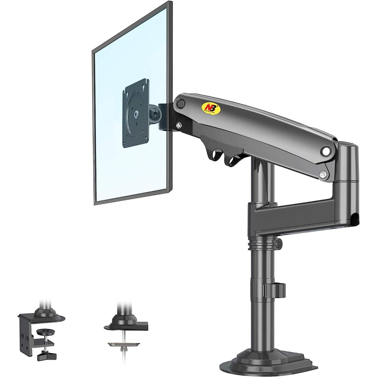NB North Bayou H100 22" to 35" Adjustable Universal Monitor Arm Desk Mount