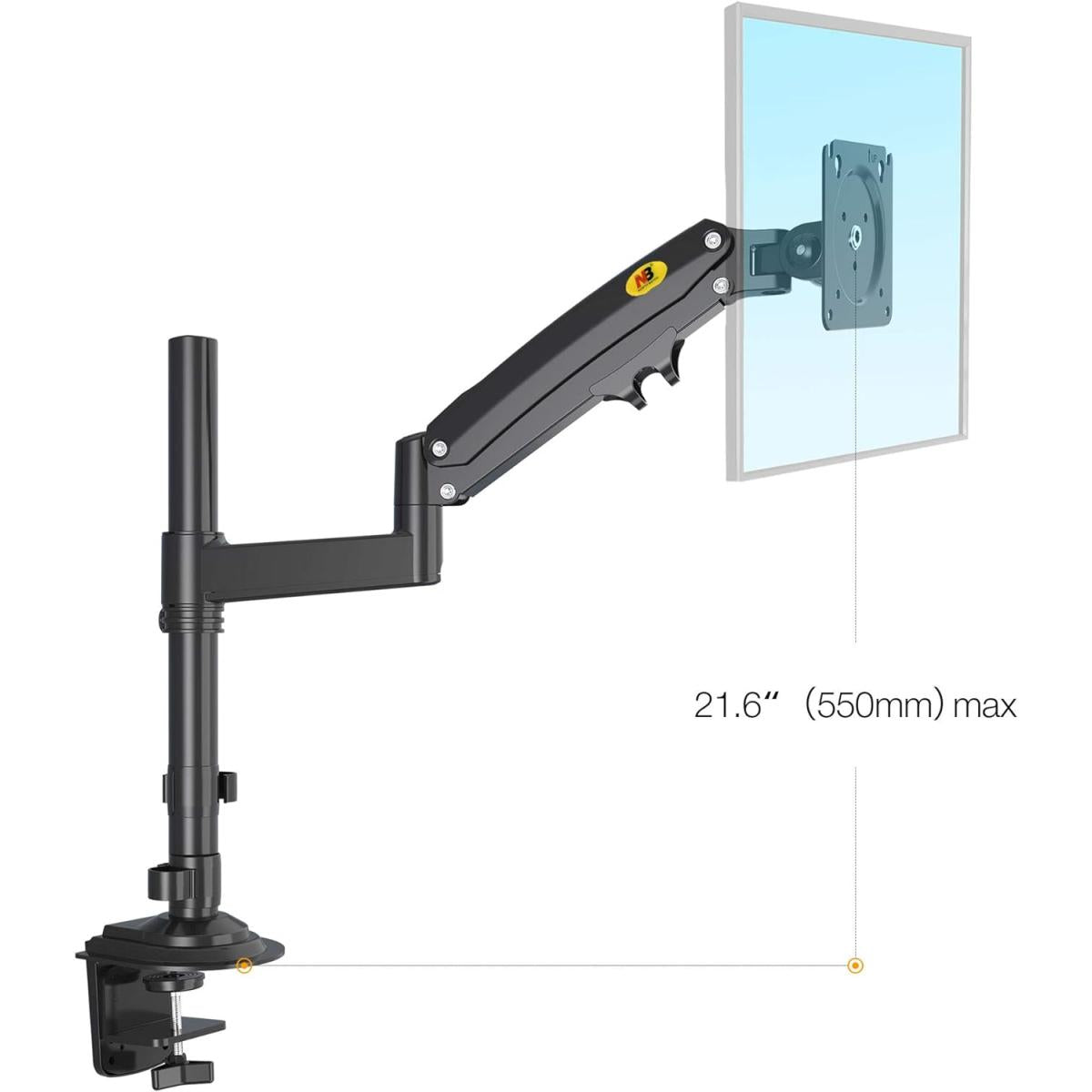 NB North Bayou H100 22" to 35" Adjustable Universal Monitor Arm Desk Mount