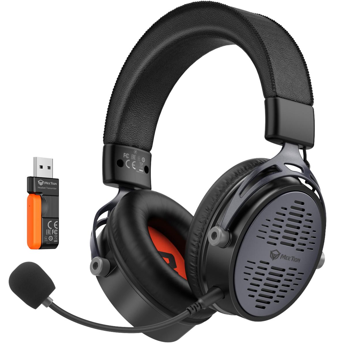 Meetion BTH013 Tri-Mode Wireless Surround Sound Gaming Headset -Black/ White Meetion BTH013 Tri-Mode Wireless Surround Sound Gaming Headset -Black/ White