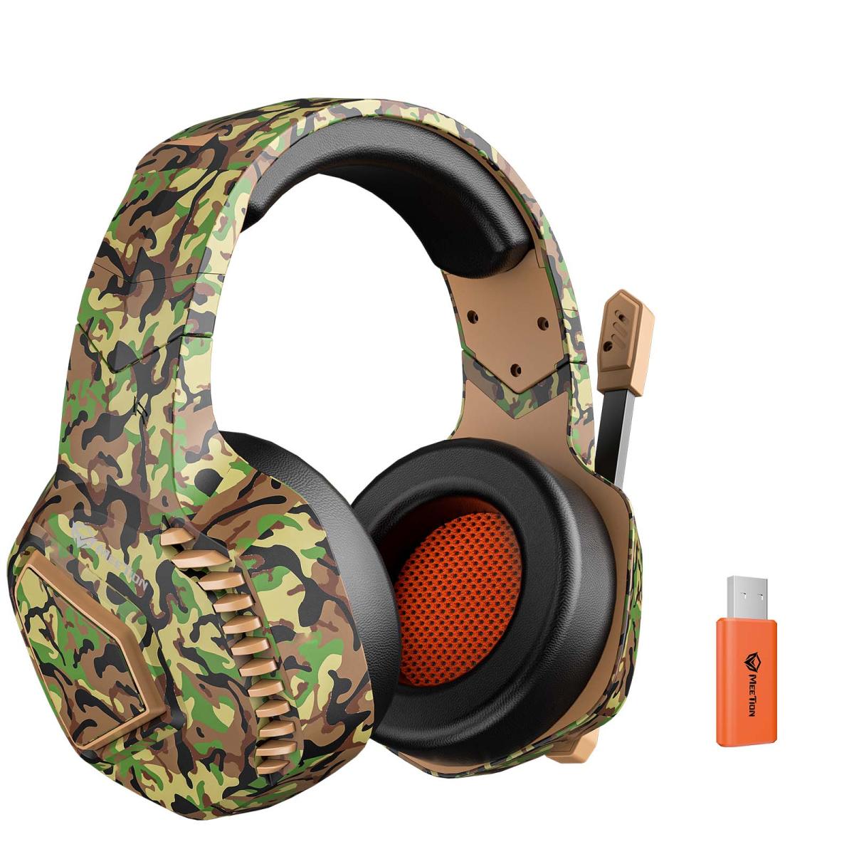 Meetion MT-BTH014 Tri-Mode Gaming Headset, Surround Sound, Long Battery Life
