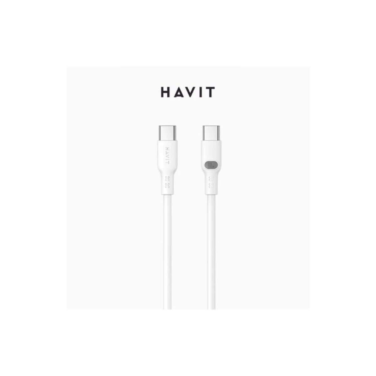HAVIT CB6280 USB-C TO USB-C SILICONE WIRE CABLE 1.0M HAVIT CB6280 USB-C TO USB-C SILICONE WIRE CABLE 1.0M