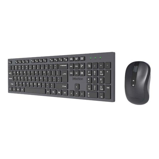 Meetion CW216 Silent Wireless Keyboard & Mouse Combo Keyboard*2 AAA Mouse: AA*1