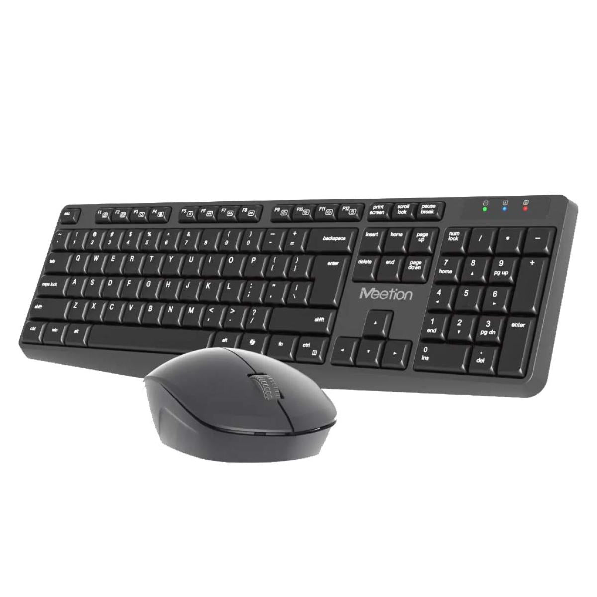Meetion CW235 2.4G Wireless Keyboard & Mouse Combo Keyboard*2 AAA Mouse: AA*1