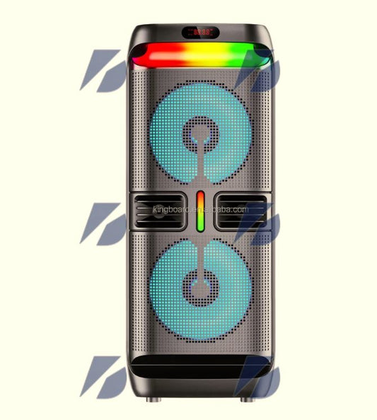 Bluetooth Speaker premium KTS-2213 10*2-inch Dual wireless Micr RGB LED lighting