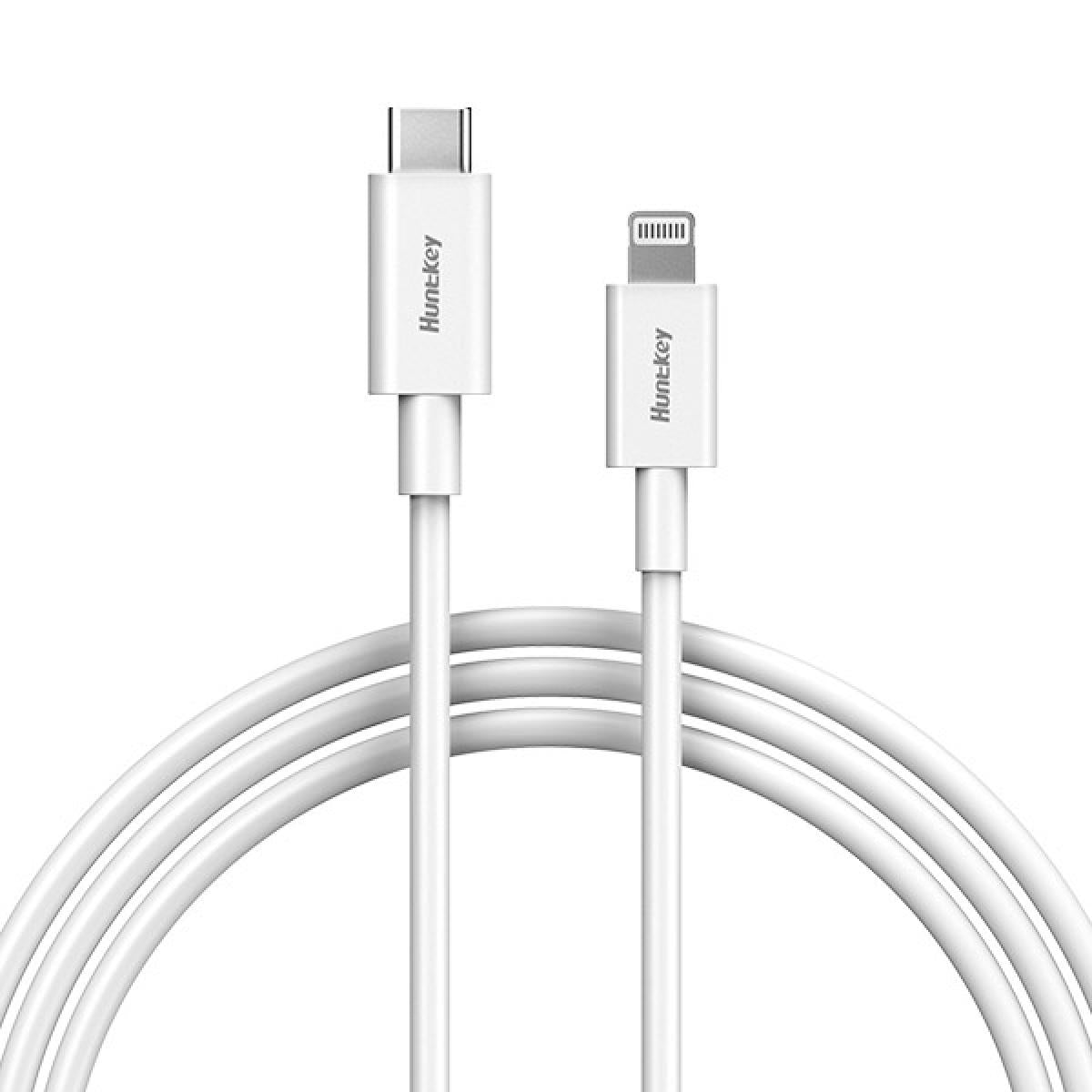 Huntkey HKCCL941000 USB-C to Lightning for Apple device 100cm - White Huntkey HKCCL941000 USB-C to Lightning for Apple device 100cm - White