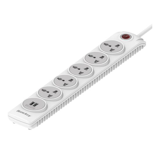 Huntkey SZN607 Power Strips, Universal Standard Child-protective 3Meter cable UK 250V