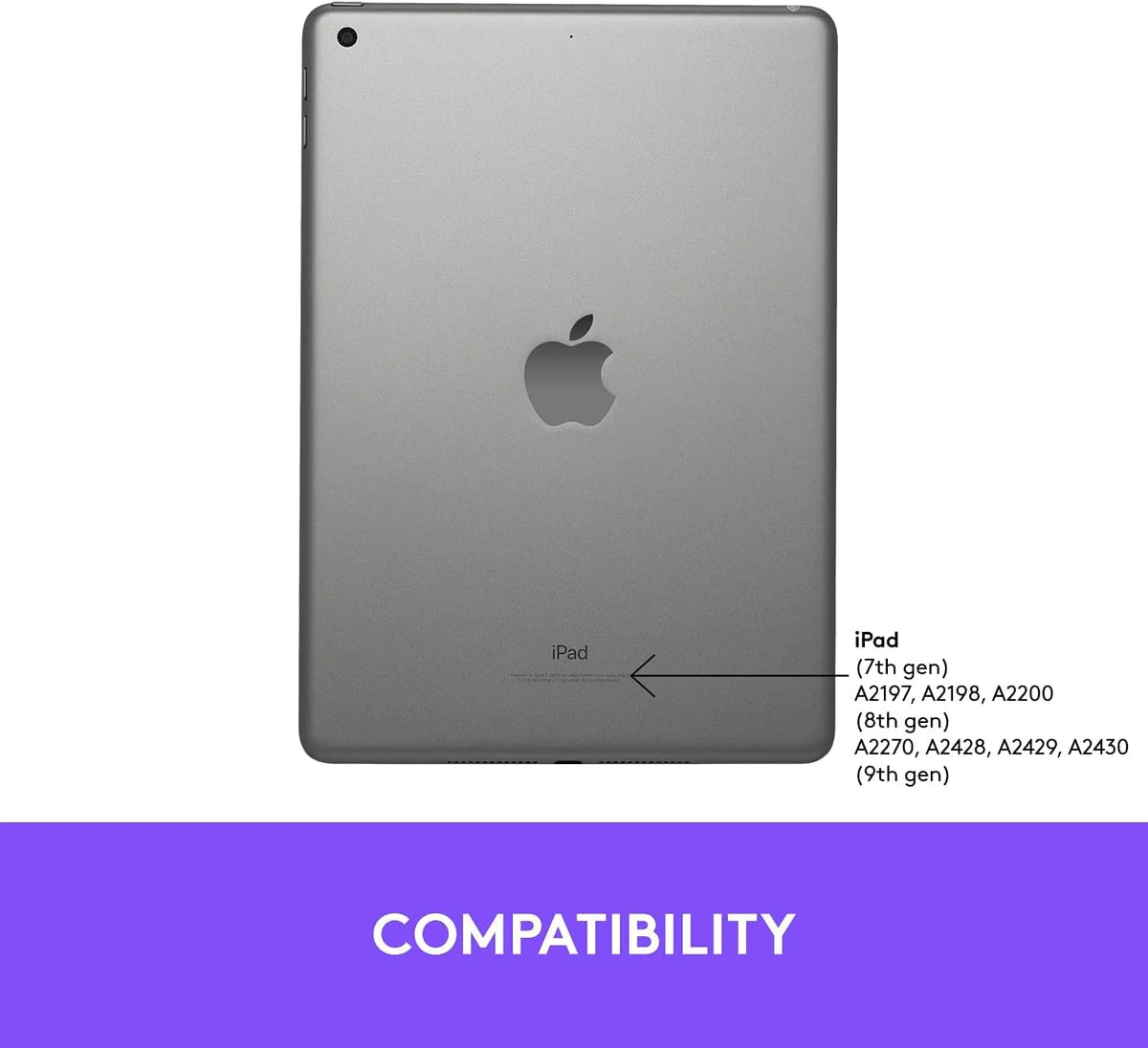Logitech Slim Folio Arabic for iPad (7th, 8th, 9th, 10th gen & A16)