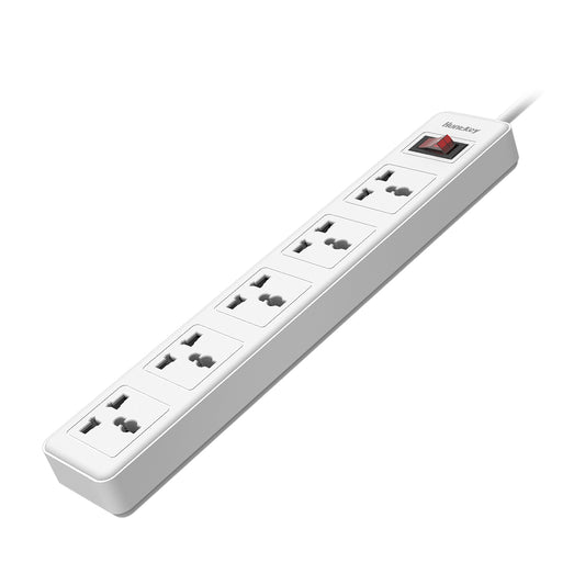 Huntkey SSZ501 5 Port UK Plug Power Strip Double break safety switch 250V