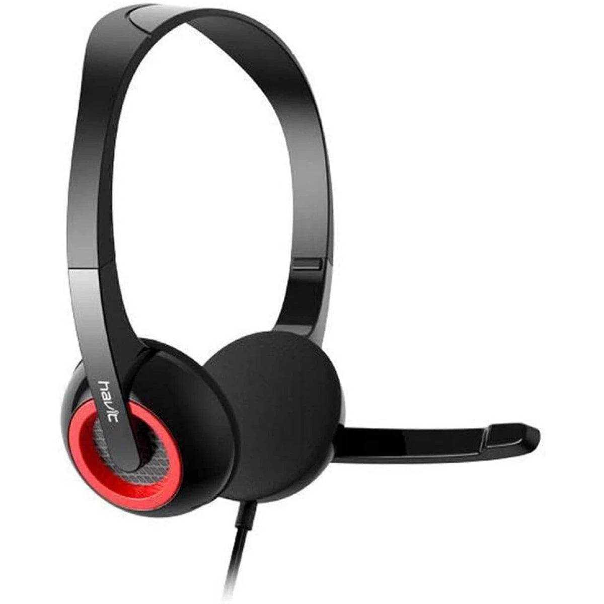 HAVIT Wired Headphone H202d for PC, 3.5 audio jack, Built-in Mic