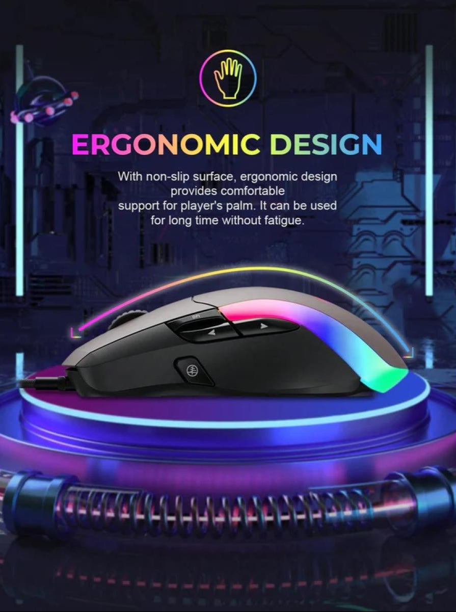 Havit MS959S Coloful Mouse Led Backlight, USB, Adjustable DPI, 8 Key