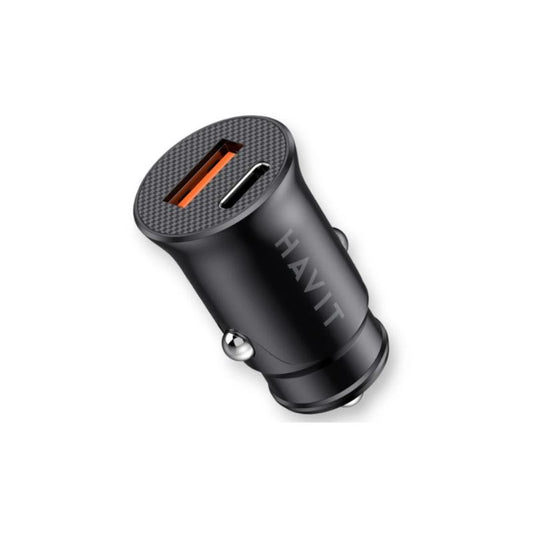 HAVIT CC2022 Car Charger USB-A + USB-C Dual Port Fast Charging