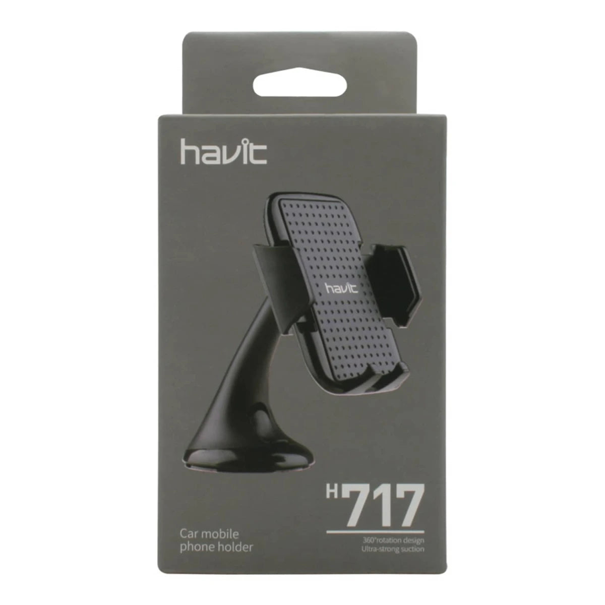 HAVIT Phone Holder H717 Car, 360 Rotation, Ultra Strong Section