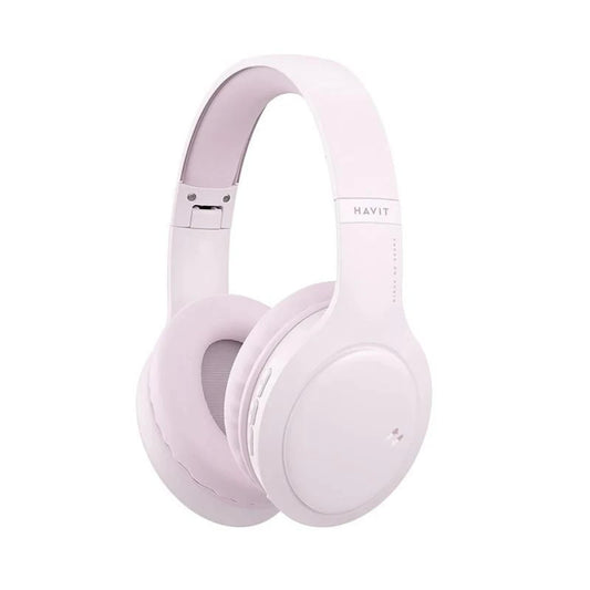 HAVIT Wireless Headphones H633BT-PK Colorful, 20H Playtime, Foldable (Pink)