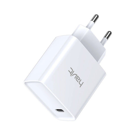 Havit UC110 PD20W Charge, USB-C Output, Fast Charging, Compact Design (White)