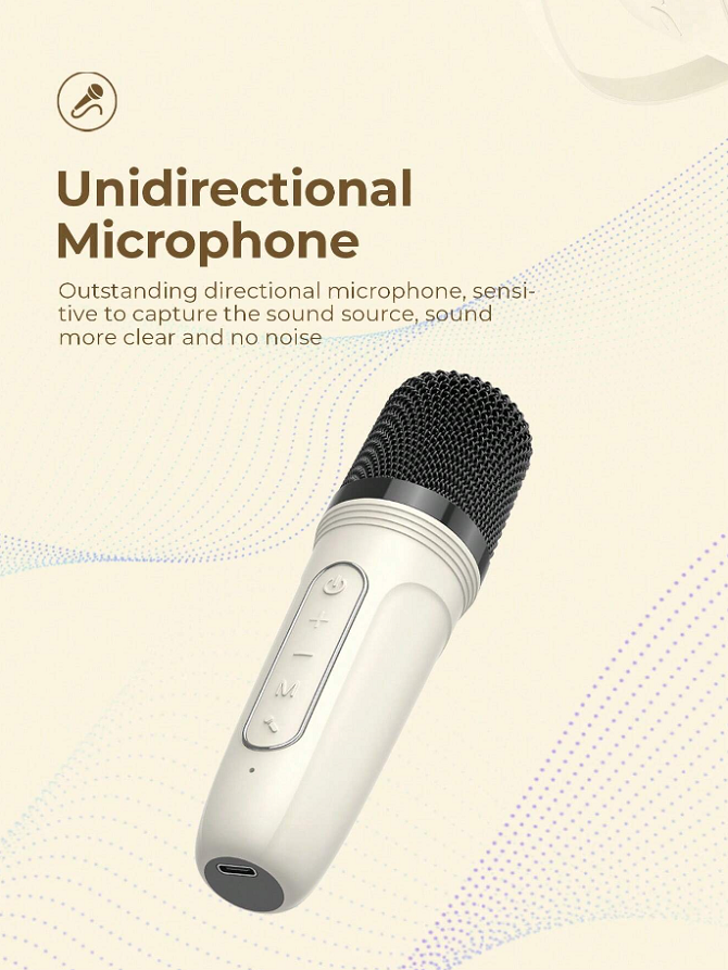 HAVIT  Wireless Speaker SK819BT Mini Portable Karaoke Bluetooth Microphone (AUX, USB)