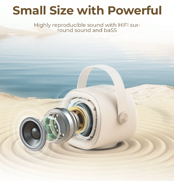 HAVIT  Wireless Speaker SK819BT Mini Portable Karaoke Bluetooth Microphone (AUX, USB)