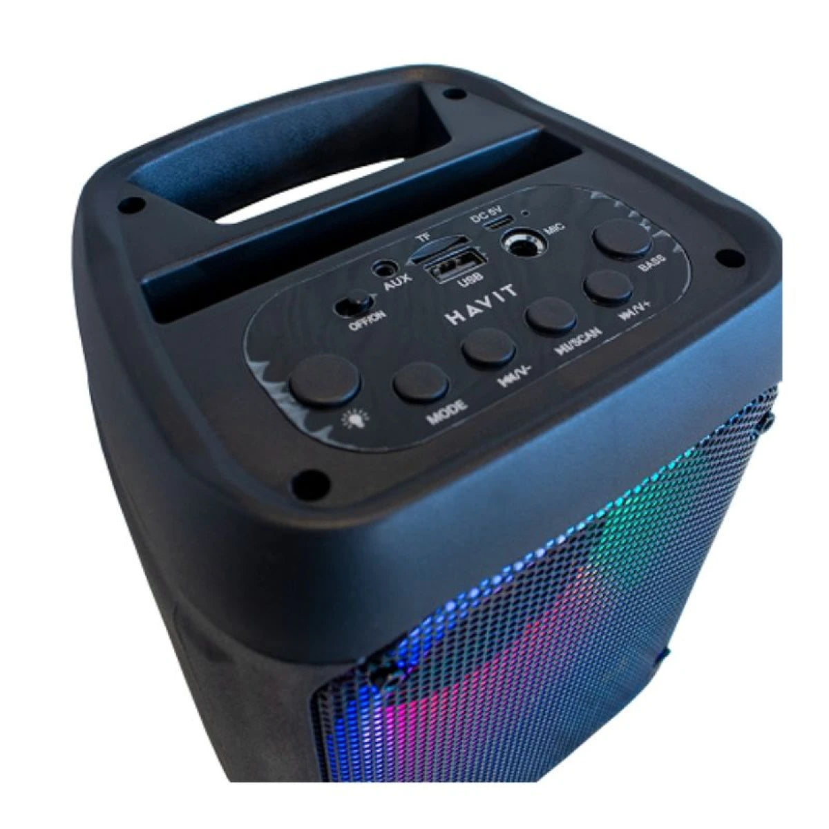 HAVIT SQ133BT Outdoor Plaza Speaker, Outdoor Bright RGB Lighting, Bluetooth 8W