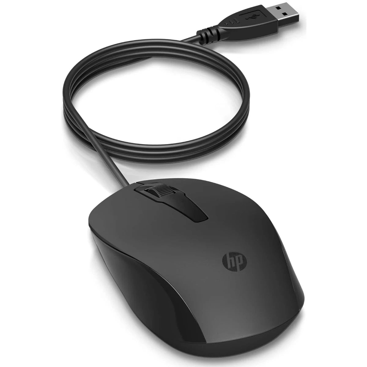 HP 150 Wired Mouse- Elegant Ergonomic Design, 1600 DPI Optical Tracking