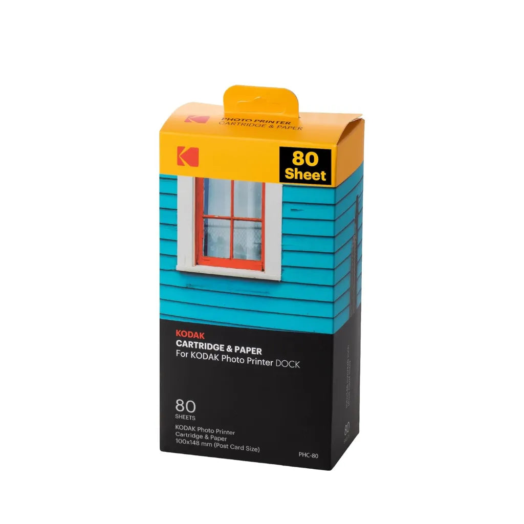 KODAK PHC-80 4PASS 4x6-inch Cartridge Refill Compatible Dock Photo– 80 Photos KODAK PHC-80 4PASS 4x6-inch Cartridge Refill Compatible Dock Photo– 80 Photos