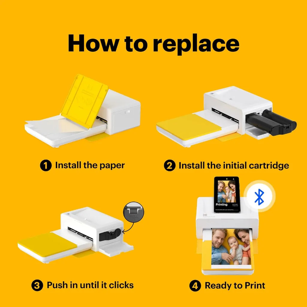 KODAK PHC-80 4PASS 4x6-inch Cartridge Refill Compatible Dock Photo– 80 Photos KODAK PHC-80 4PASS 4x6-inch Cartridge Refill Compatible Dock Photo– 80 Photos