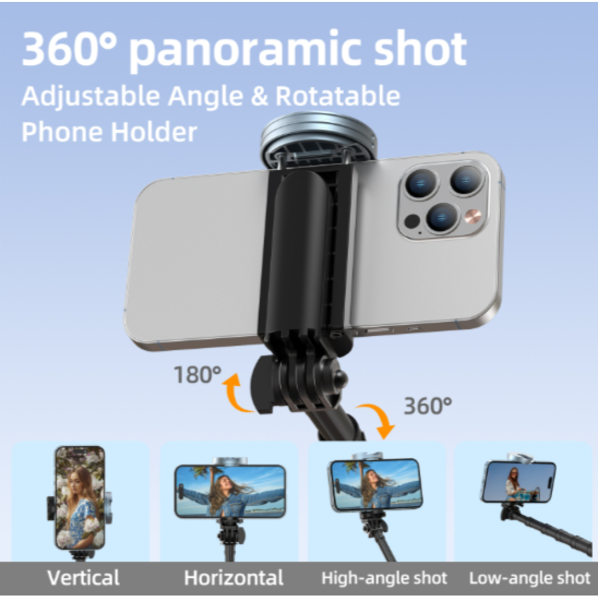 Jmary KT-259 All-in-One Selfie Stick (Tripod, selfie stick & Mobile Holder)