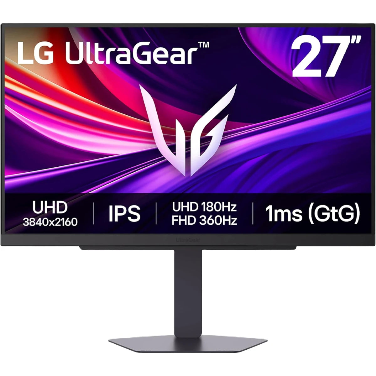 LG 27" UltraGear 4K Dual Mode 180Hz in UHD or 360Hz in FHD, Gaming